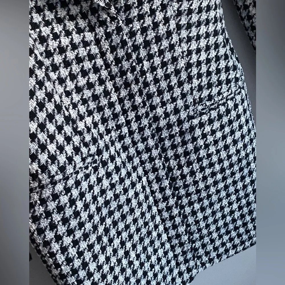 Zara Houndstooth Blazer Mini Dress size M NEW with tags - Picture 12 of 16